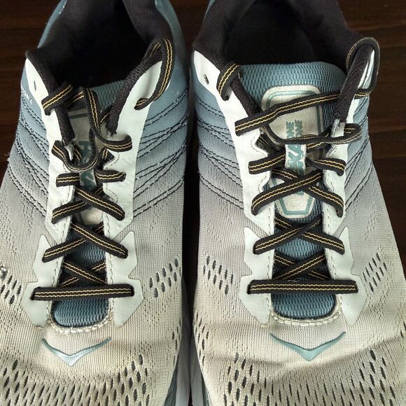 Size - 12 Hoka One One Clifton 6 Shoes Men's Gray Blue Running Max Cushion Road - Picture 11 of 11